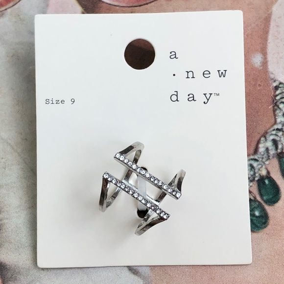 a new day Jewelry - Rhinestone Ring, Size 9